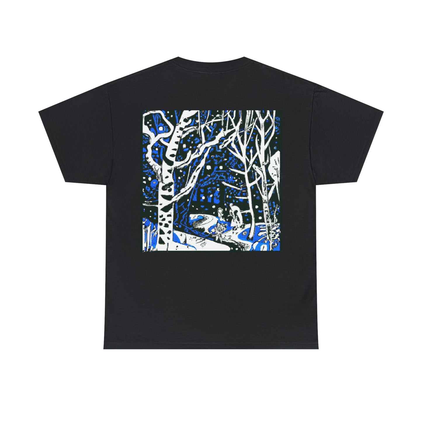 Snowy Forest Night: A Fairytale Odyssey - The Alien T-shirt