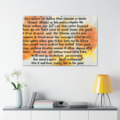 "Poetic Inspiration: An Artistic Expression" - Canvas