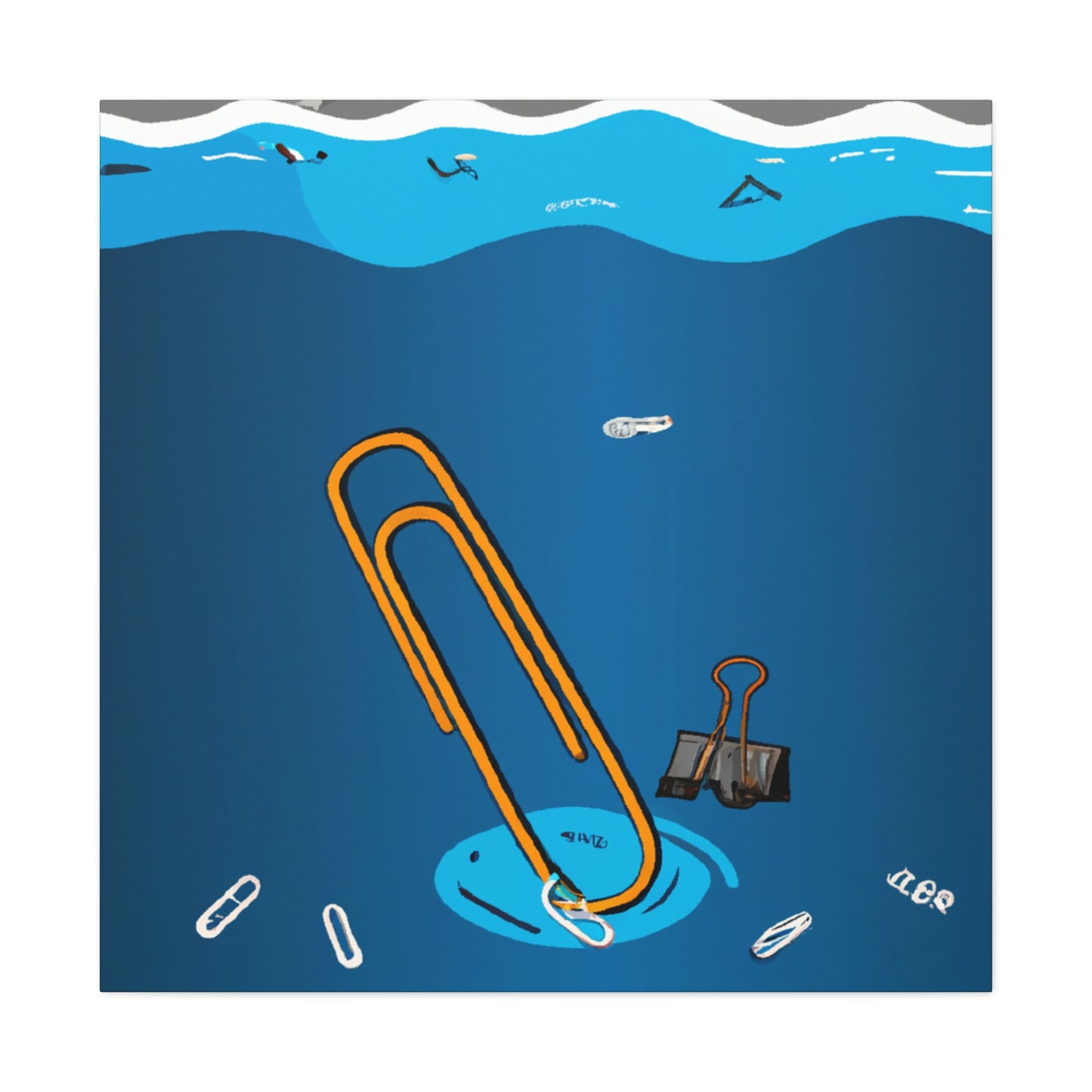 "A Paperclip Against the Tide: Escaping a Sinking Submarine" - The Alien Canva