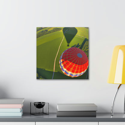 "Ein Blick von oben: Die Erkundung der Welt in einem Heißluftballon" - The Alien Canva