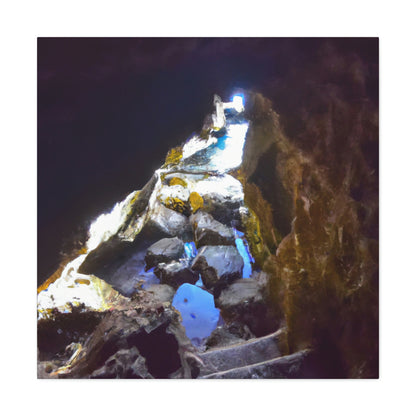 "Descendiendo a la antigua cueva marina" - The Alien Canva