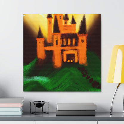 "Mysterious Castle Painting" - The Alien Canva