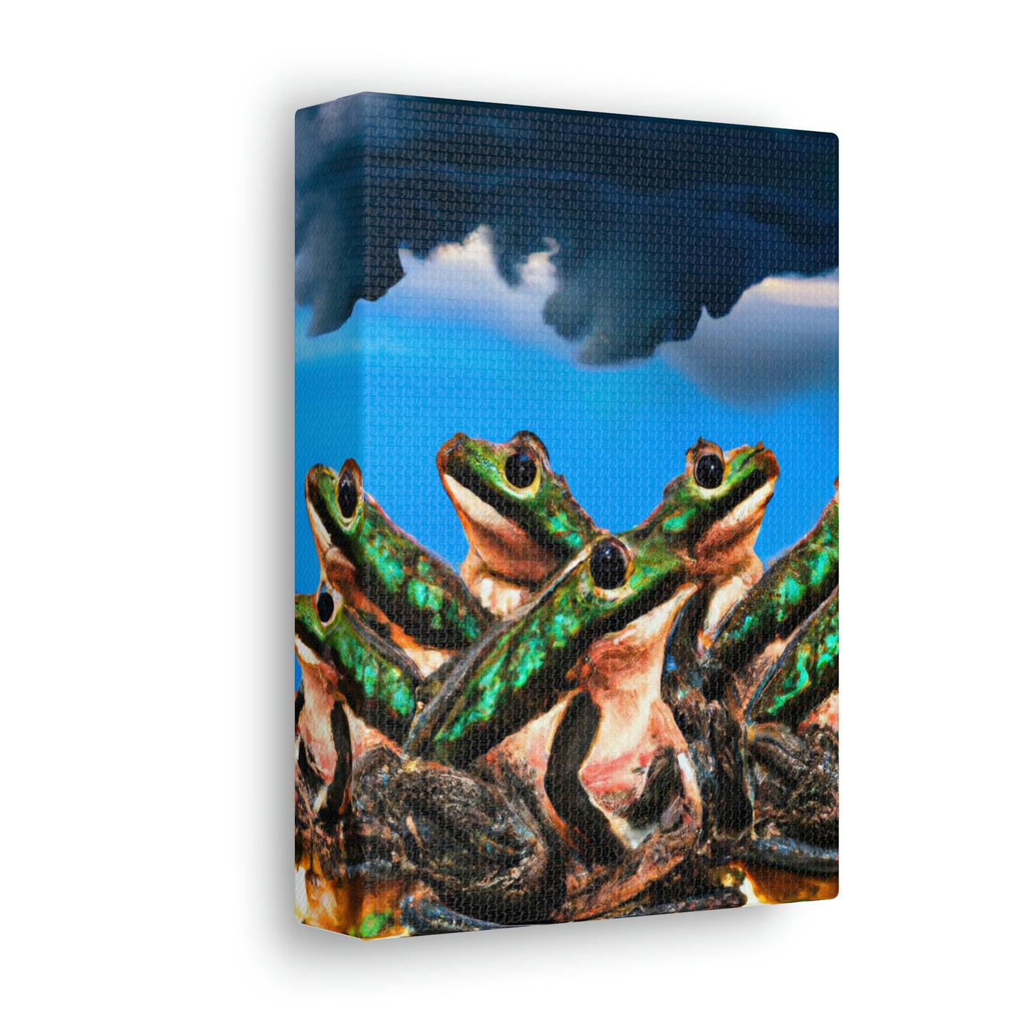 "Un coro de ranas en la tormenta" - The Alien Canva