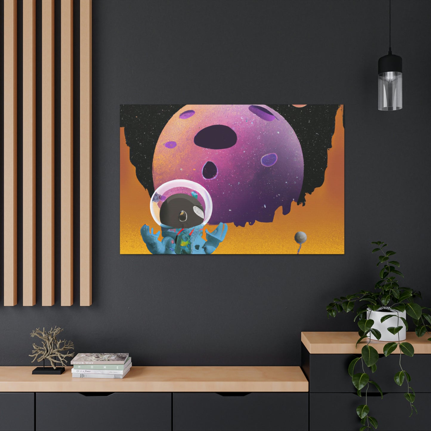 "Exploring the Unknown: The Adventures of a Space Captain and the Mysterious Planet" - The Alien Canva