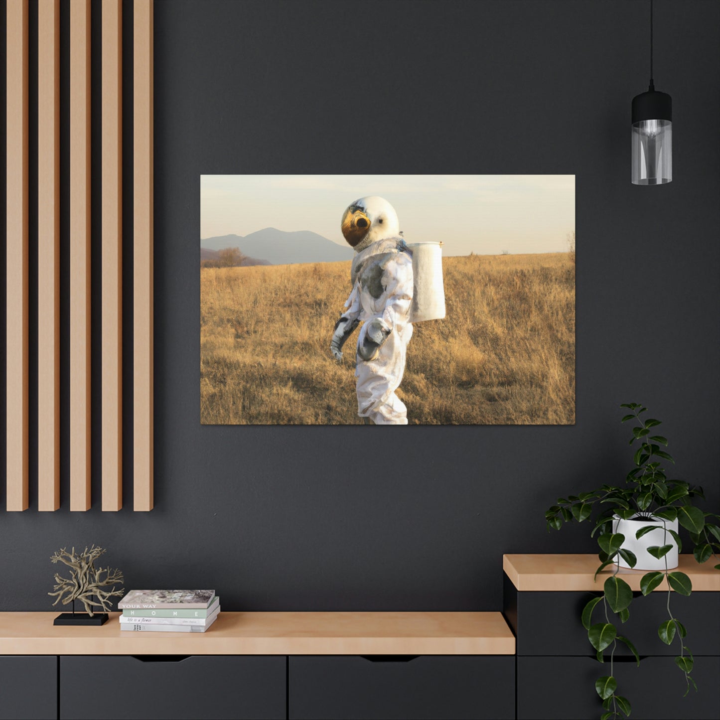 "El viaje a casa de un astronauta varado" - The Alien Canva