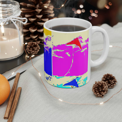 "Kites Aflutter in the Vibrant Sky" - The Alien Ceramic Mug 11 oz