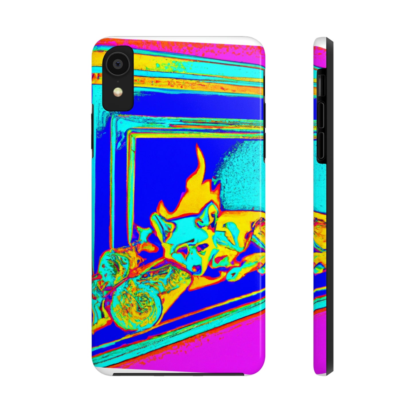 "Fuchs im Feuerschein". - Die Alien Tough Phone Cases