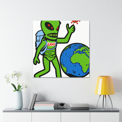 "Armageddon: Alien Exterminators vs. Earth's Doom" - The Alien Canva