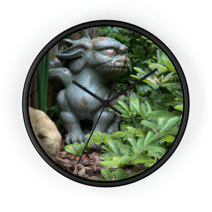 "Guardian of the Secret Garden" - The Alien Wall Clock