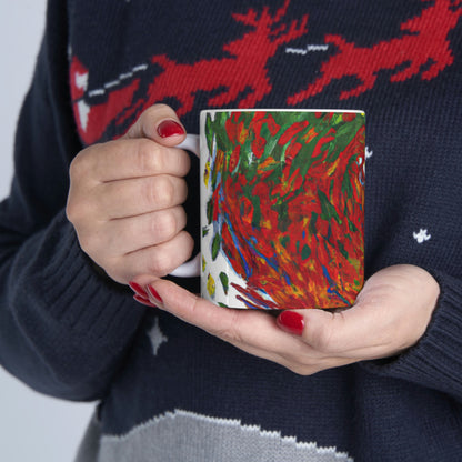 "Autumnal Whirl" - The Alien Ceramic Mug 11 oz