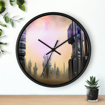 "Lost in the Cosmic Mist" - The Alien Wall Clock