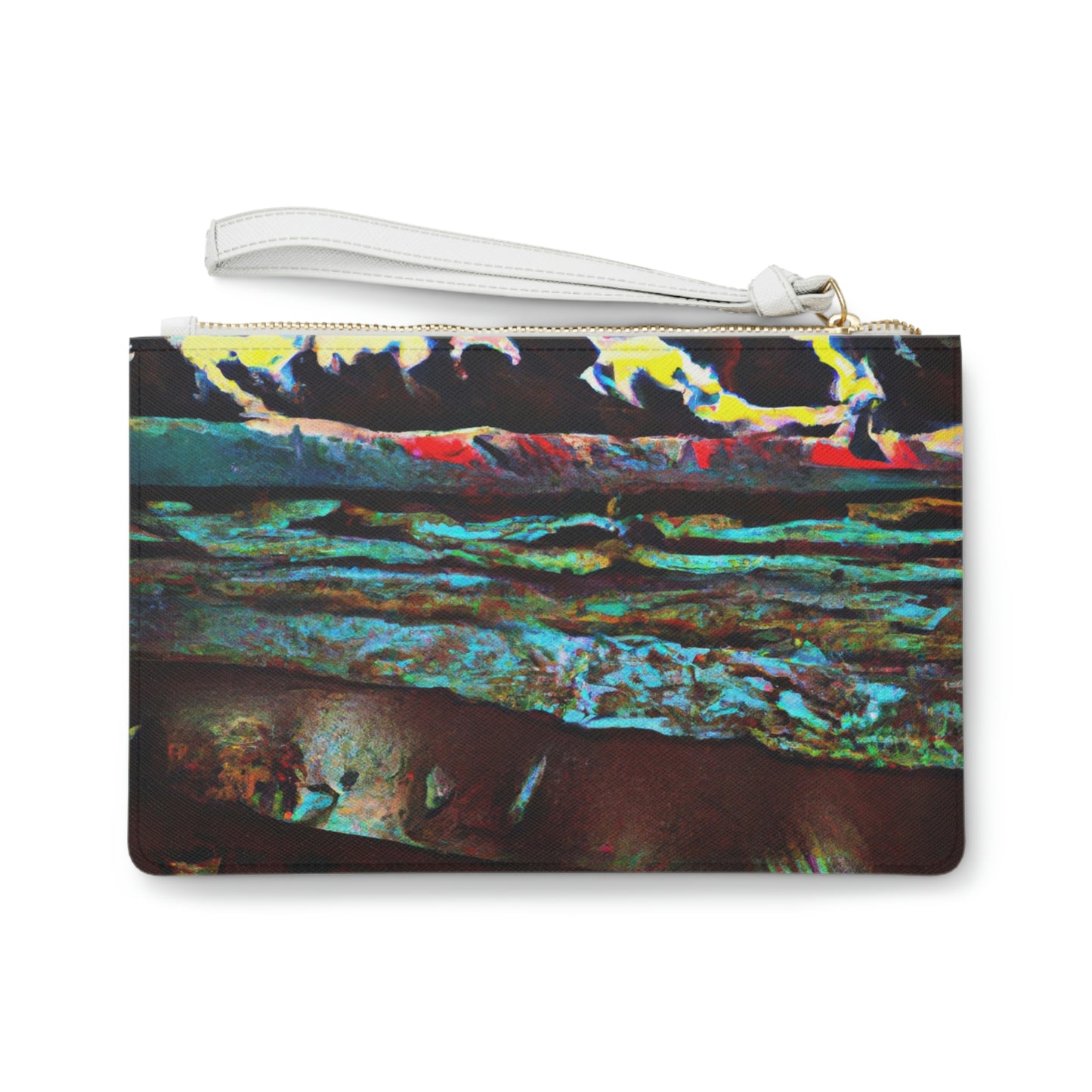 "Dusk at Sea: A Tempestuous Gathering" - Die Alien Clutch Bag