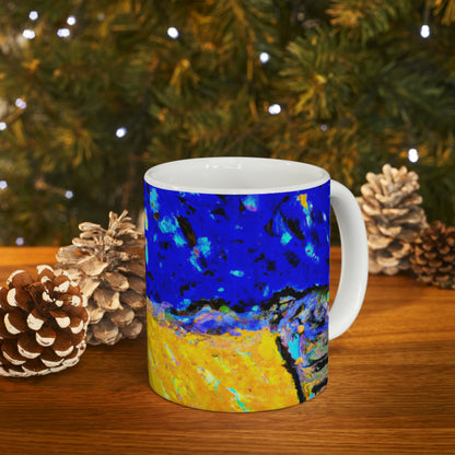 "Enchanted Sands of the Night Sky" - The Alien Ceramic Mug 11 oz