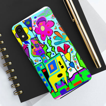 "A Mystical Garden of Rainbow Petals" - The Alien Tough Phone Cases