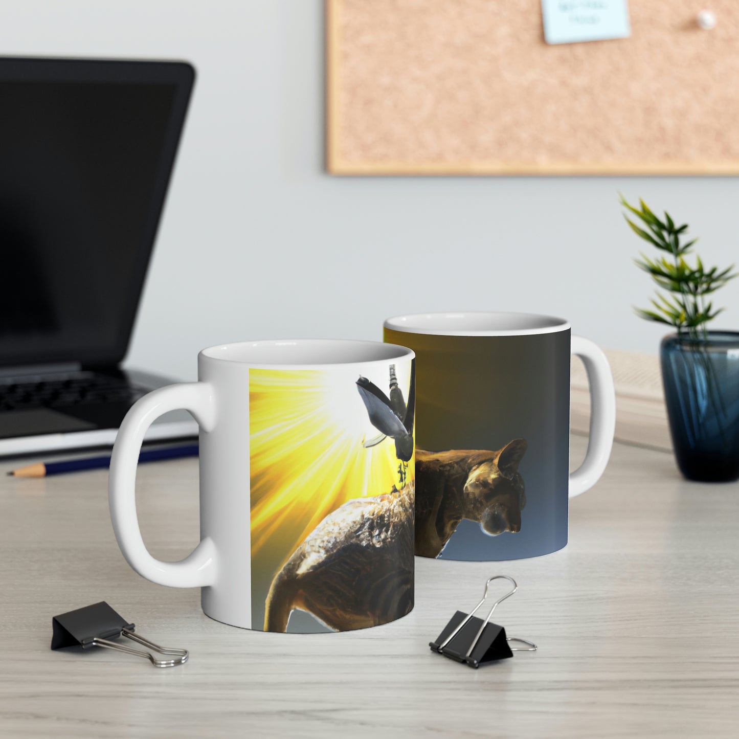 "A Purrfect Sunbeam Moment" - The Alien Ceramic Mug 11 oz