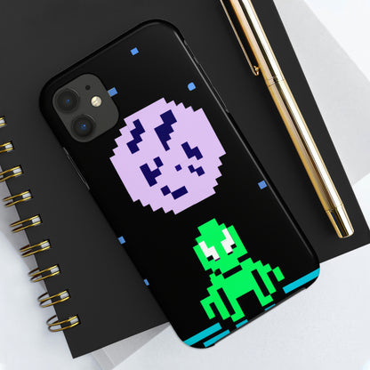 "Testigo solitario del cielo nocturno" - The Alien Tough Phone Cases Pixel Art