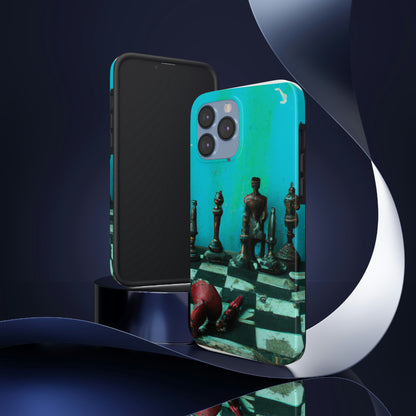 "Ein vergessenes Schachspiel: Bereit für ein neues Match" - Die Alien Tough Phone Cases