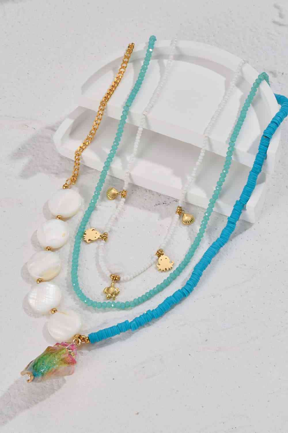Dreiteiliges Perlenketten-Set