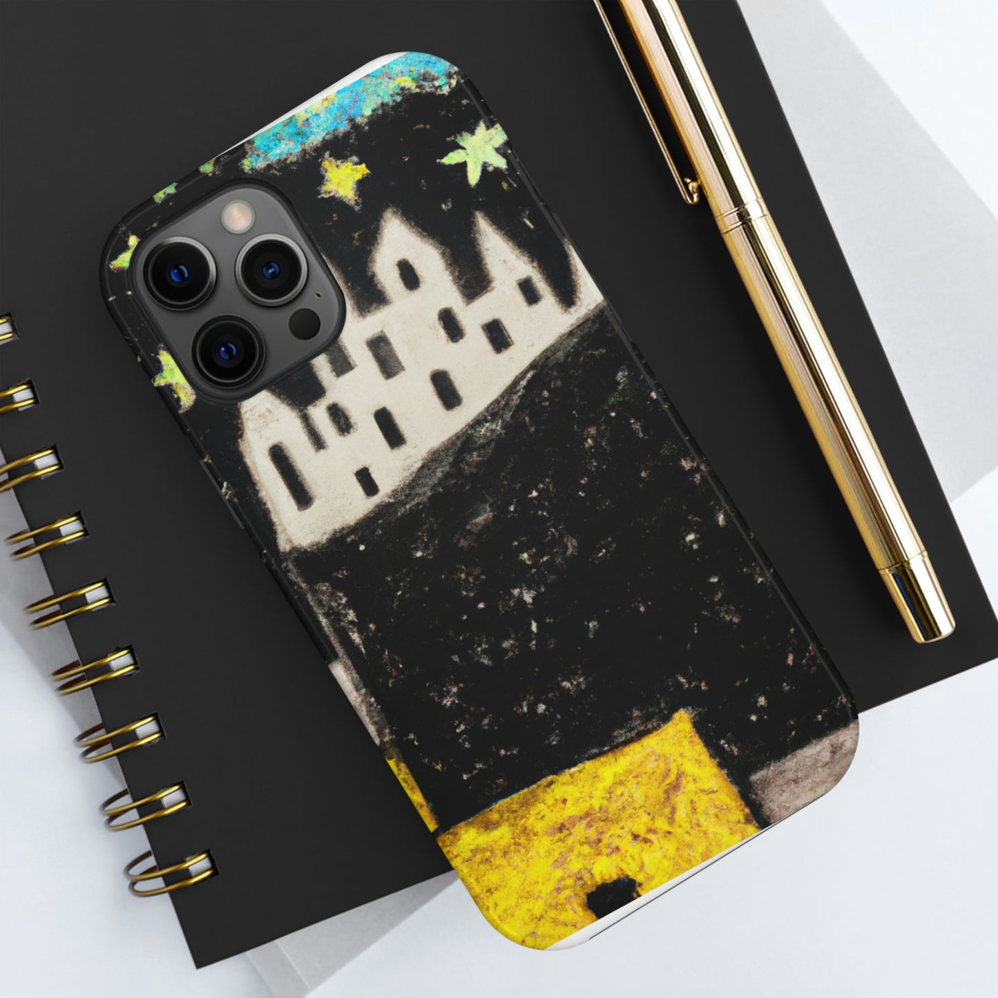 "Cosmic Oasis: A Journey to a Floating City Amid the Sea of Stars" - The Alien Tough Phone Cases