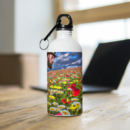 "A Blissful Tour of Floral Splendor" - The Alien Stainless Steel Water Bottle