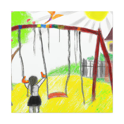 "Retrospective Reflections: A Childhood Memory Art Project" - Canvas