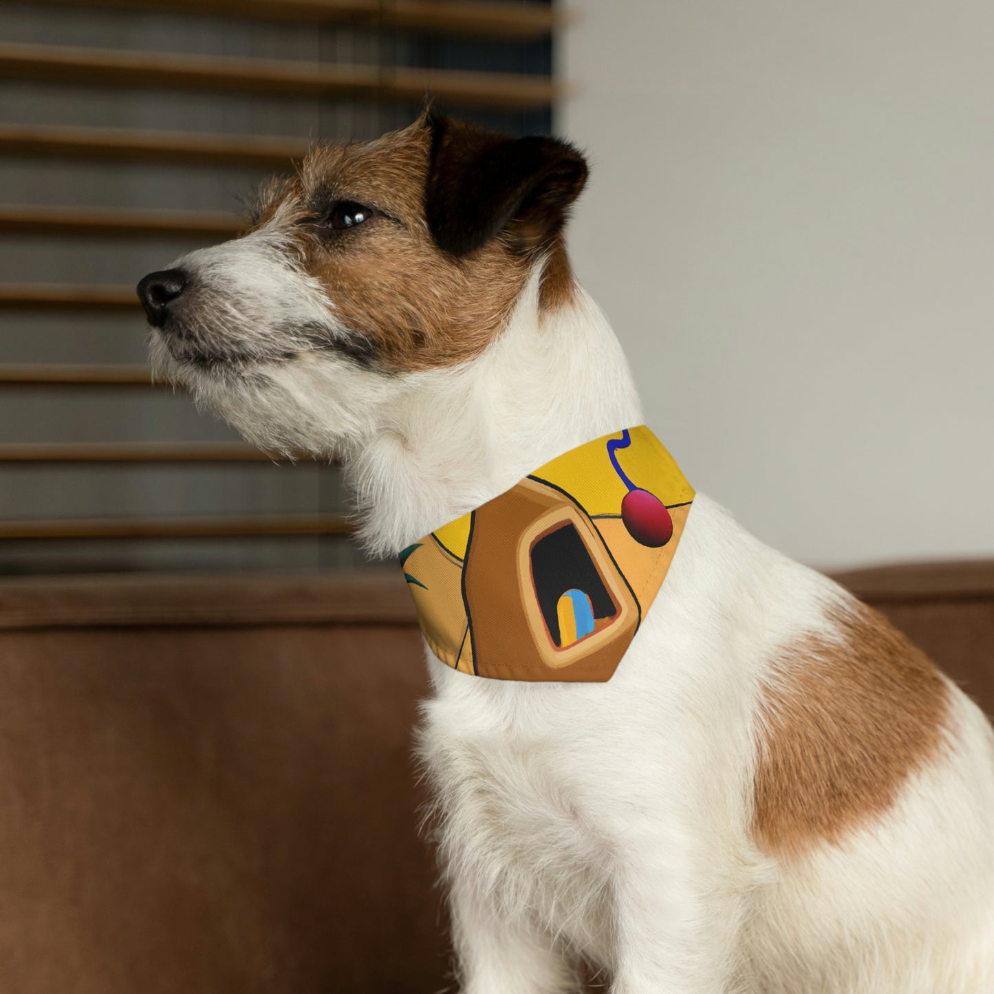 "Desert Mirage: The Forgotten Oasis" - El collar de bandana para mascota alienígena