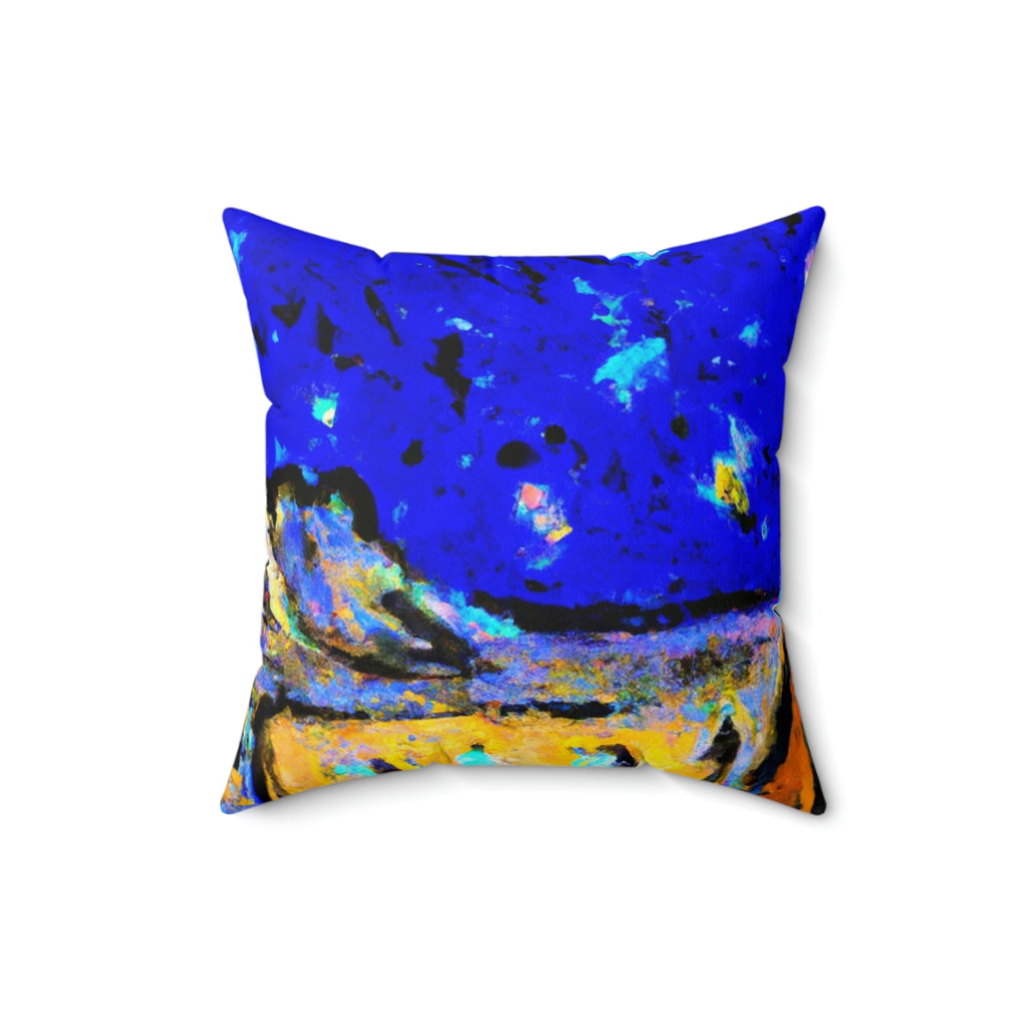 "Enchanted Sands of the Night Sky" - Das Alien Square Pillow