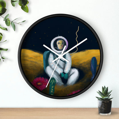 "Alone in the Dark: A Solitary Astronaut's Survival" - The Alien Wall Clock