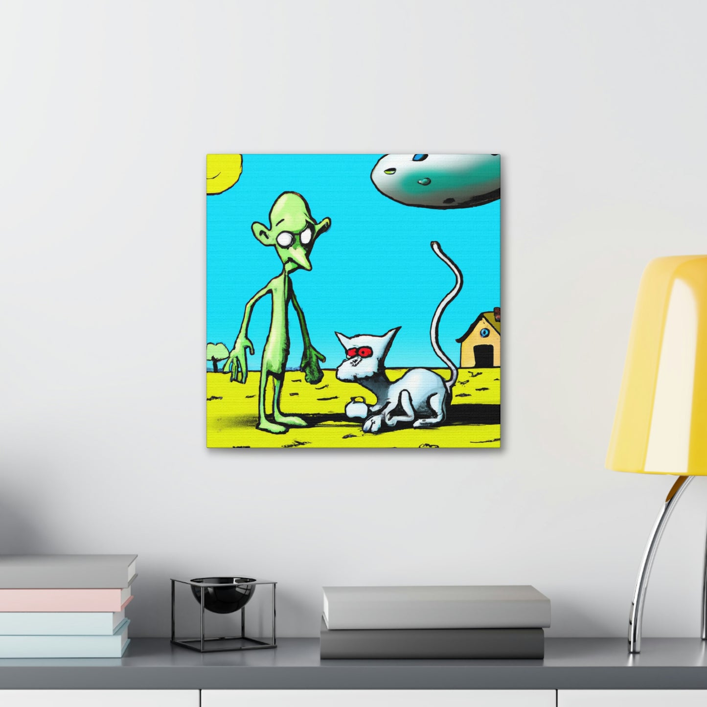 "Out of This World Friendship" - The Alien Canva