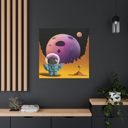 "Exploring the Unknown: The Adventures of a Space Captain and the Mysterious Planet" - The Alien Canva