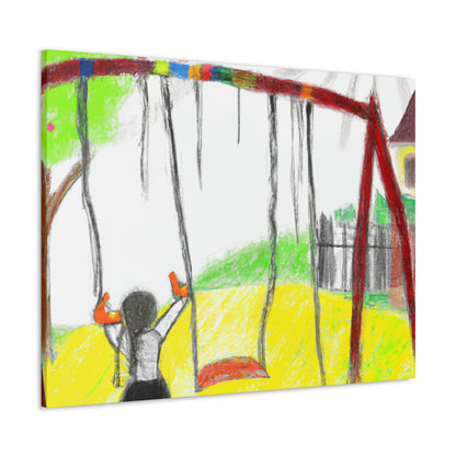 "Retrospective Reflections: A Childhood Memory Art Project" - Canvas