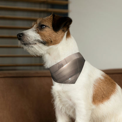 "A Gleaming Dawn in a Misty City". - The Alien Pet Bandana Collar