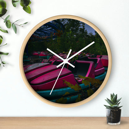 "Abandoned Thrills: Lost in a Forgotten Theme Park" - The Alien Wall Clock