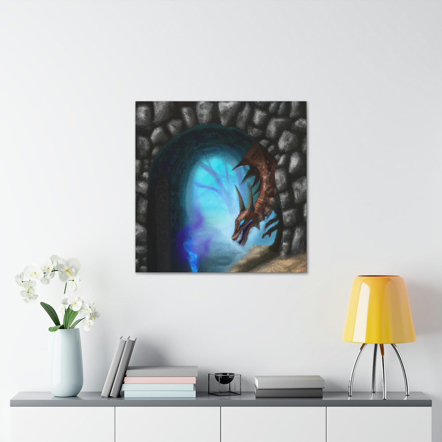 "The Dragon and the Forbidden Portal" - The Alien Canva