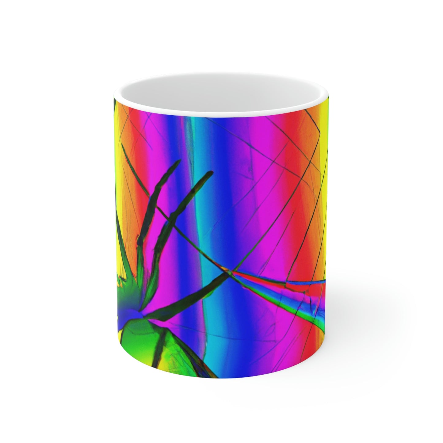 "A Spinnerette's Prismatic Web" - The Alien Ceramic Mug 11 oz