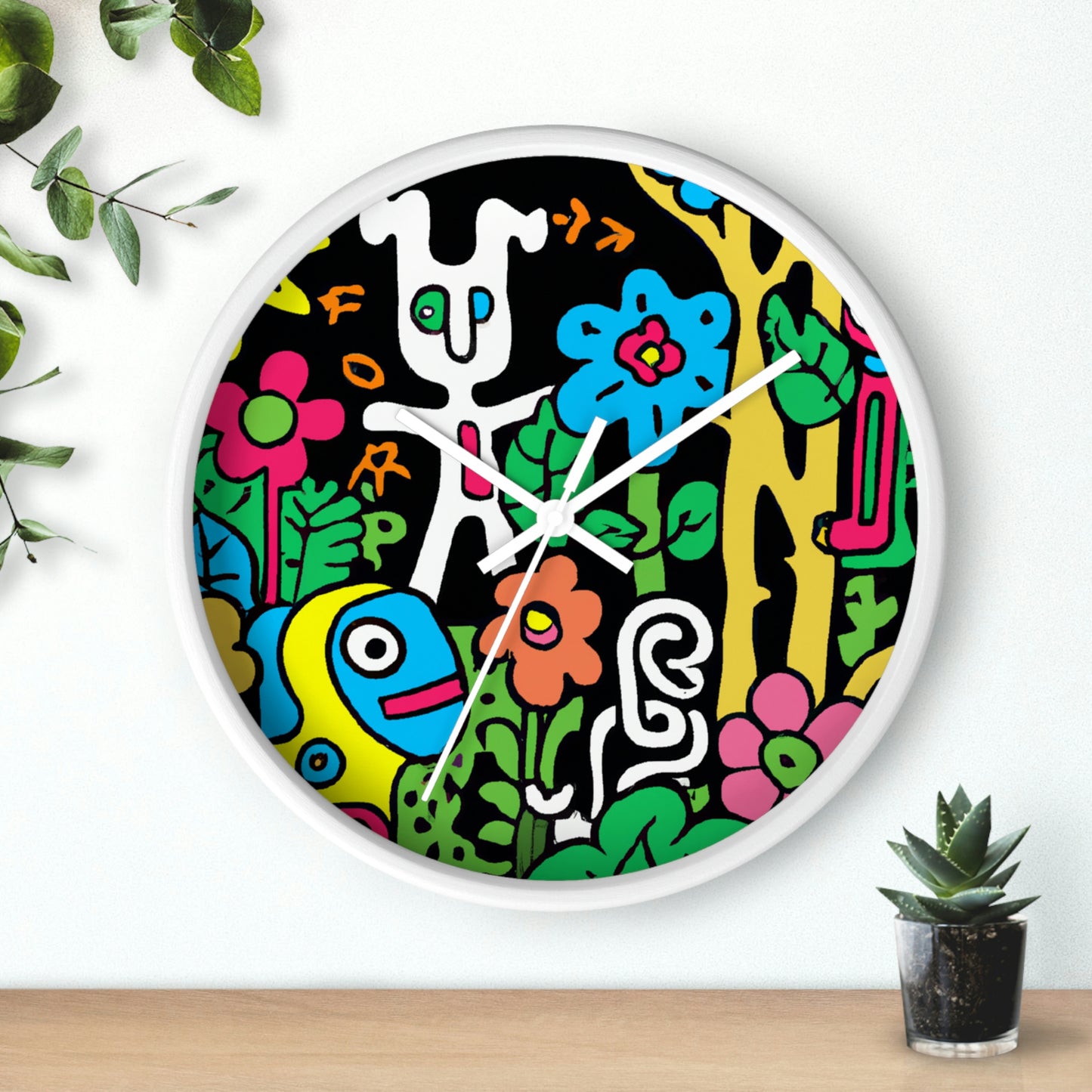 The Enchanted Garden of Wonders. - The Alien Wall Clock