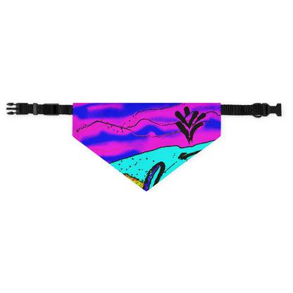 "Glow of the Neon Sea" - The Alien Pet Bandana Collar