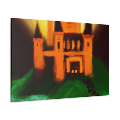 "Mysterious Castle Painting" - The Alien Canva