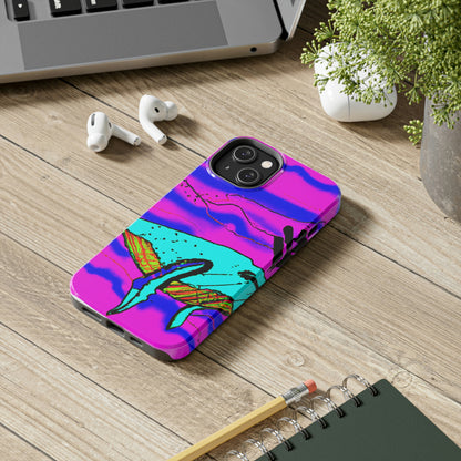 "Glow of the Neon Sea" - The Alien Tough Phone Cases