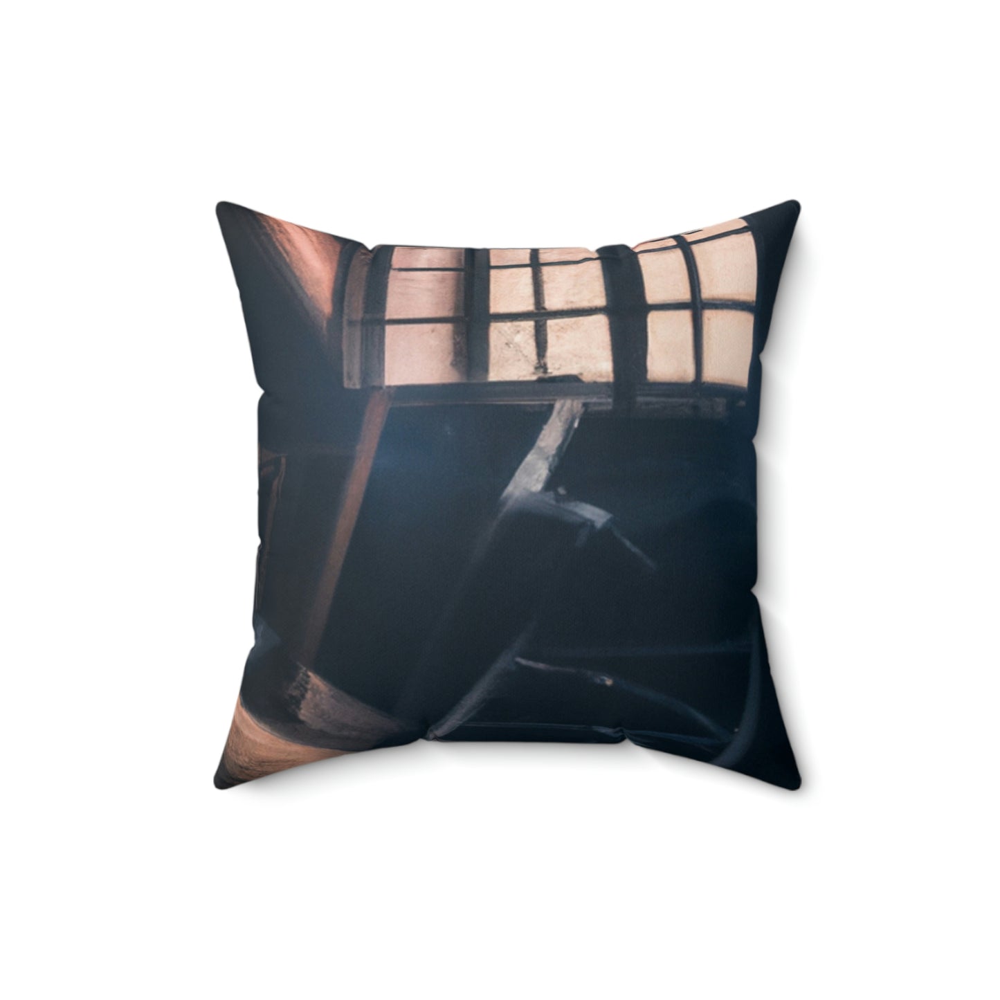 "Dusty Hopes in a Abandoned Attic" - Das Alien Square Pillow