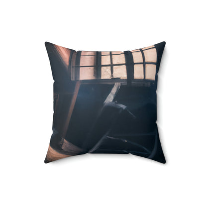 "Dusty Hopes in an Abandoned Attic" - The Alien Square Pillow