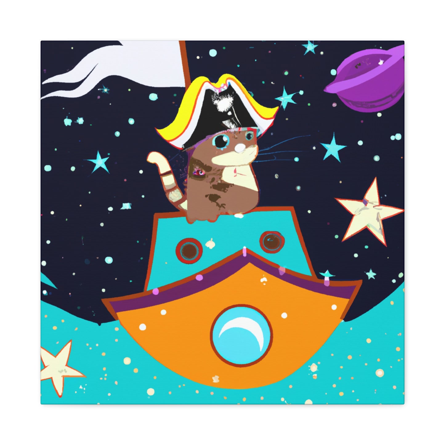 El pirata felino intergaláctico - The Alien Canva