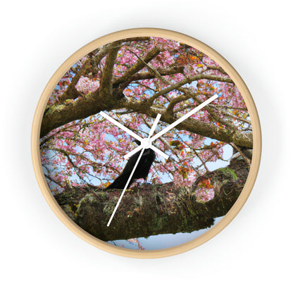 "A Blossoming Reflection" - The Alien Wall Clock