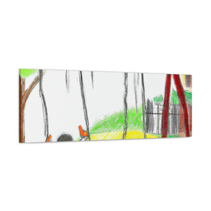 "Retrospective Reflections: A Childhood Memory Art Project" - Canvas