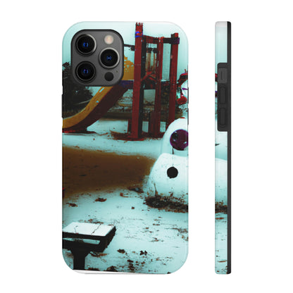 "Melancholy Snowman in a Silent Playground" - The Alien Tough Phone Cases