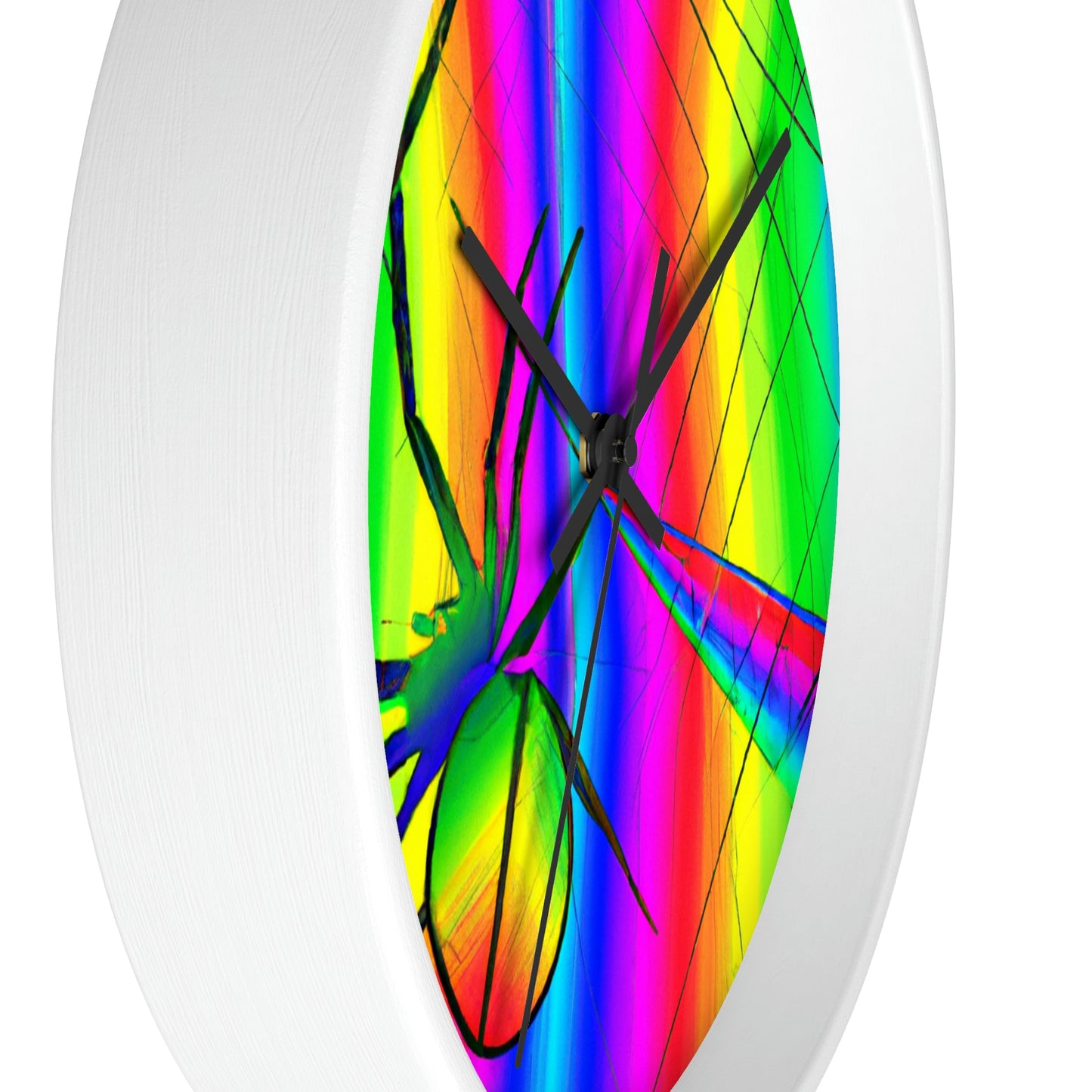 "A Spinnerette's Prismatic Web" - The Alien Wall Clock