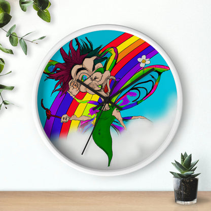 Rainbow Mischief Fairy - The Alien Wall Clock