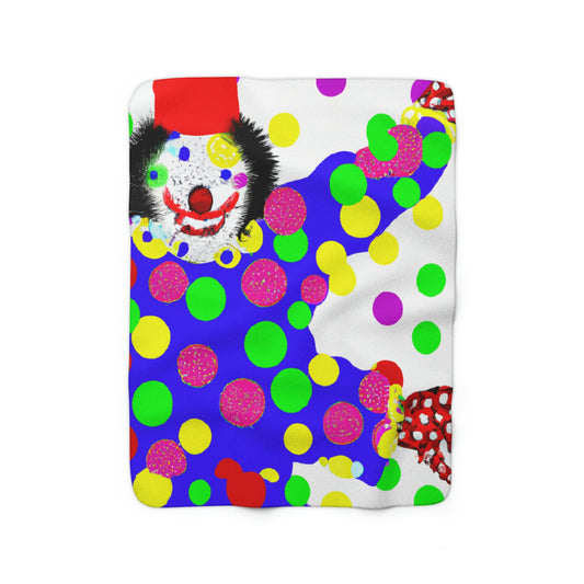 "Clowning Around in the Cold: A Winter Glove Story" - The Alien Sherpa Fleece Blanket