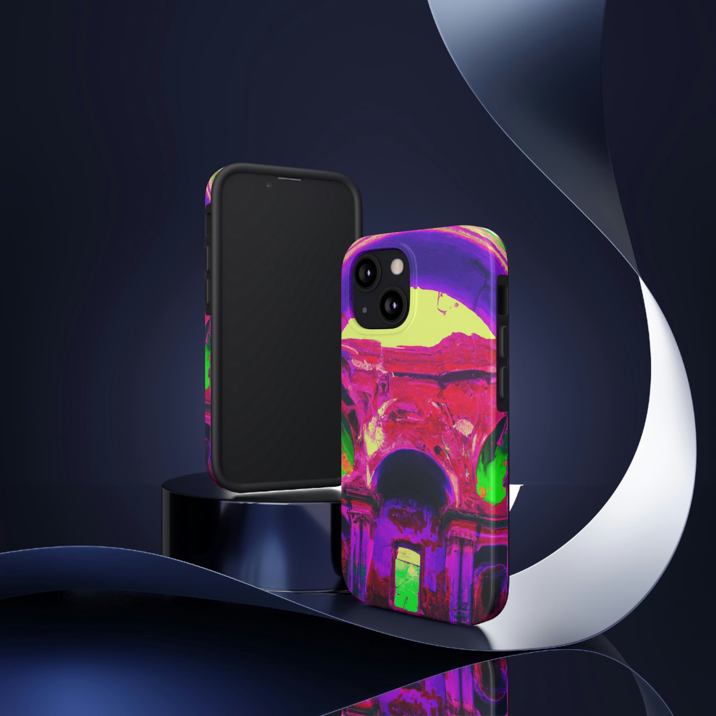 Locura mística: colores locos en la catedral olvidada: las fundas para teléfonos Alien Tough