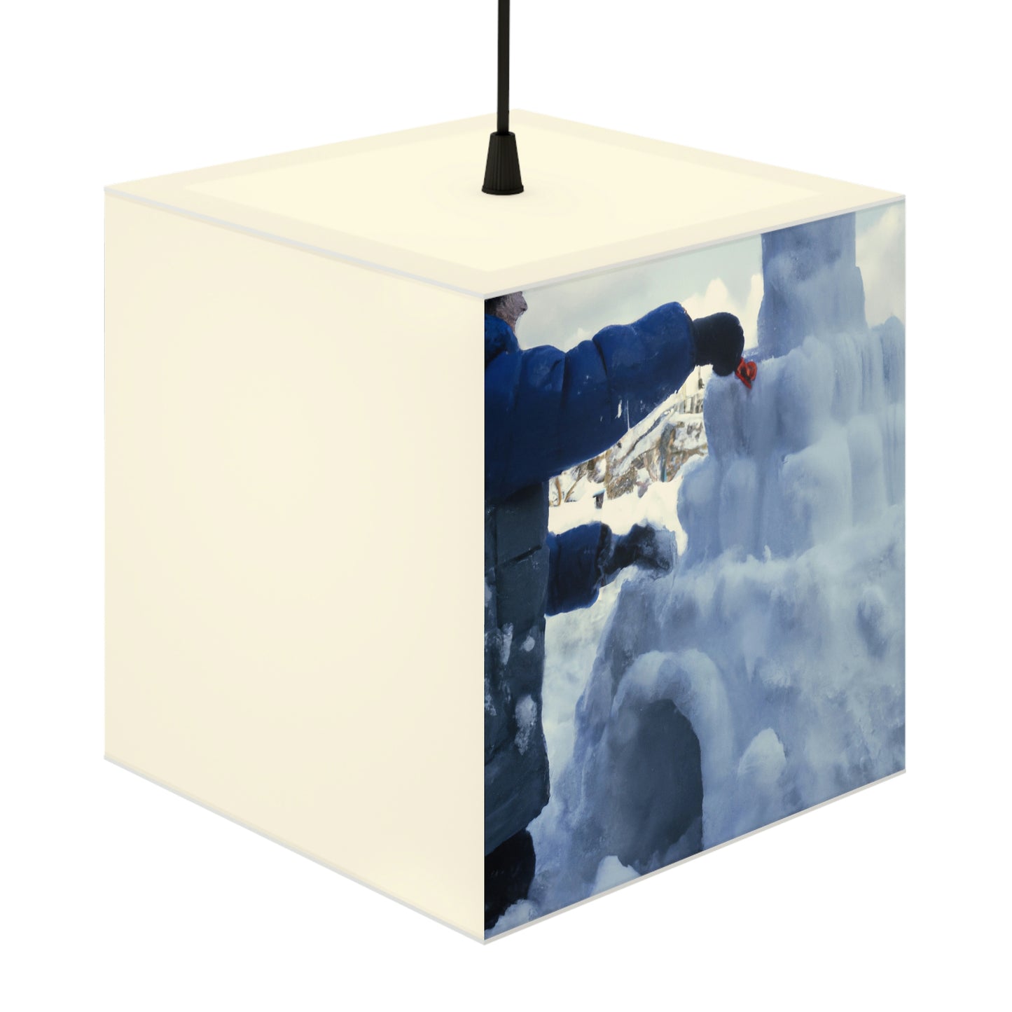 Magisches Winterwunderland - Die Alien Light Cube Lampe